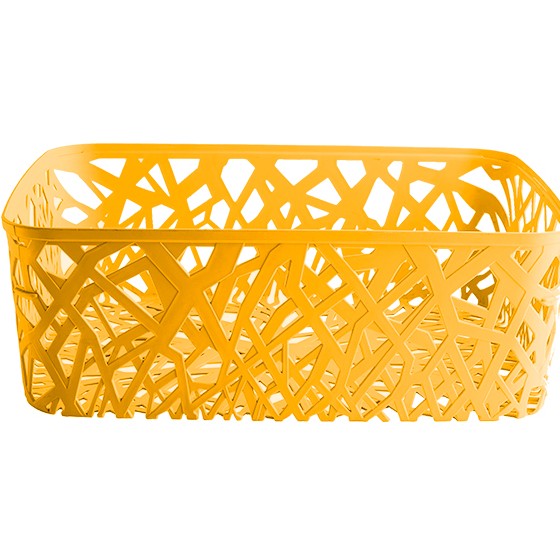 Home goods. Rectangular basket (BPA FREE Polypropyle) Yellow